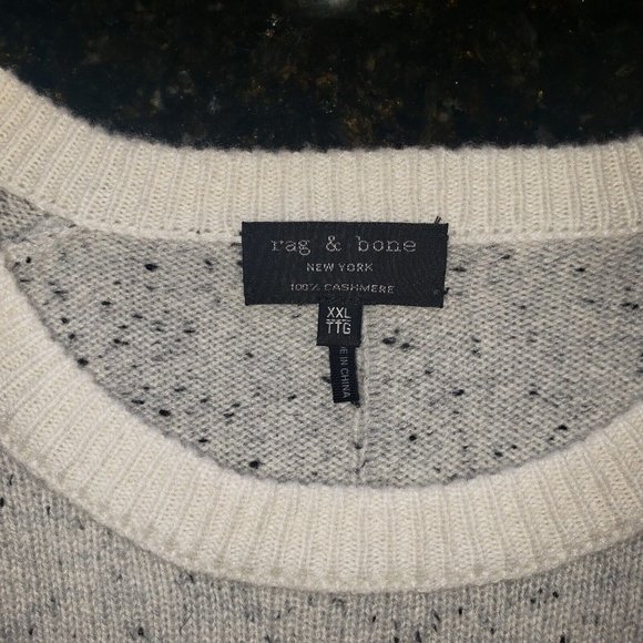 rag & bone Harlow Donegal Cashmere Crew Classic Fit Sweater Sz XXL - Picture 7 of 12